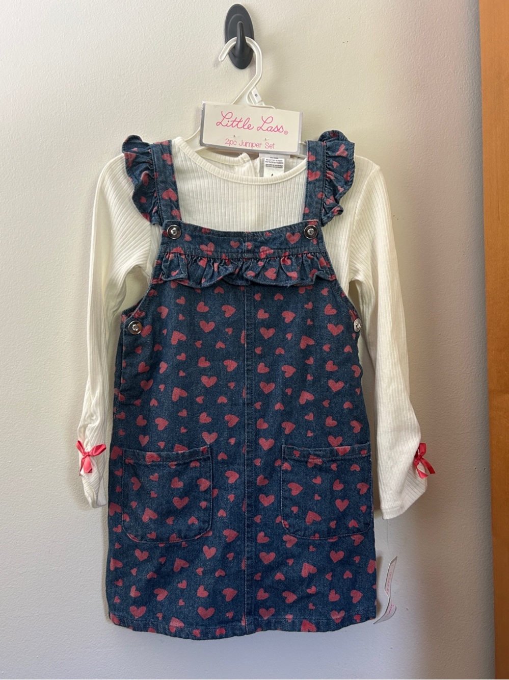 Girls Heart Jean Dress
